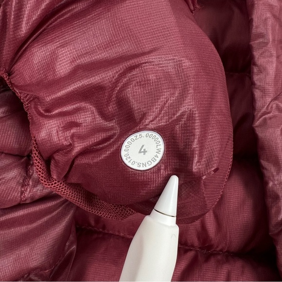 Lululemon Pack It Down Jacket *Shine 700-Fill Goose Down - Chianti | Like New! - Picture 12 of 15